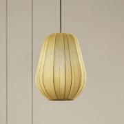 Lindby hengelampe Helin, grå, Ø 30 cm, stoff