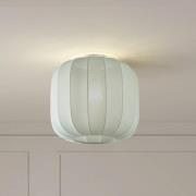 Lindby Helin taklampe, blå, stoff, Ø 35 cm