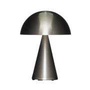 HÜBSCH LED-batteridrevet bordlampe Mush, nikkel, IP44, dimbar