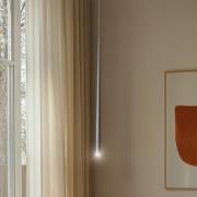 Hengelampe Piano, svart, Ø 2,5 cm, stål/plast