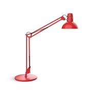 Skrivebordslampe MAULstudy, rød, stål, høyde 49 cm