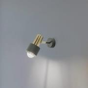 Veggspot Destin, 1 lyskilde grønn/messing