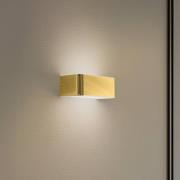 Vegglampe Rauma, messing, bredde 20 cm