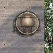 Lampe til båt Porto rund, svart-sølv