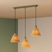 OSRAM hengelampe Decor Raffia, 3 lyskilder lang., Bast, natur