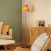 OSRAM gulvlampe Decor Raffia, 1 lyskilde, naturfarget bast, E27