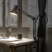OSRAM LED-klemmelampe Office Line Desk Retro svart 3.000K