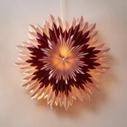 Dekostjerne Ice, papir uten fatning, rosarød