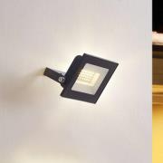 Prios utendørs LED-spot Maikel, 20W, metall, sett med 2 stk