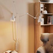 Vegglampe 814, justerbar, 2 lyskilder, hvit
