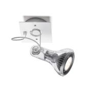 MARSET veggspot Atlas, 3000 K, Ø 11 cm, gjennomsiktig