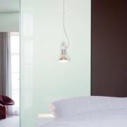 MARSET hengelampe Atlas, 3000 K, Ø 11 cm, gjennomsiktig