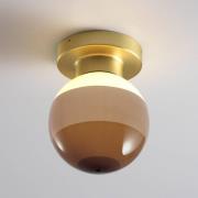 MARSET LED-vegglampe Dipping Light A2, brun/messing