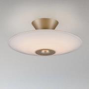 Paul Neuhaus LED-taklampe Elipsa, hvit/bronse, Ø 35 cm