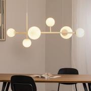 Hengelampe Dione, opal/krem, 6 lyskilder