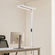 Arcchio LED-kontorlampe Logan, hvit, dimbar, sensor