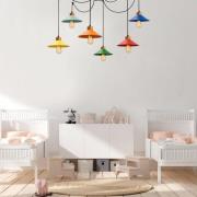 Hengelampe Manavgat, 6 lyskilder, multifarget, lengde 144 cm