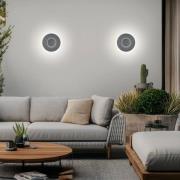 Helestra utendørs LED-vegglampe BUD 44, ikke dimbar, grå, IP65