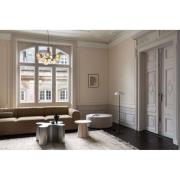 Nuura lysekrone Apiales 9, Ø 60 cm, messing-/gullfarget