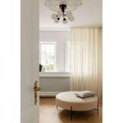 Nuura taklampe Apiales 6, Ø 50 cm, svart/opal