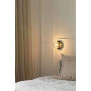 Nuura vegglampe Liila 1, Ø 14 cm, IP44, svart/klar