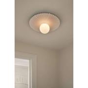 Nuura Liila Muuse vegglampe, Ø 42 cm, IP44, hvit/opal