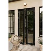 Nuura utendørs vegglampe Liila, Ø 16 cm, bronse/opal