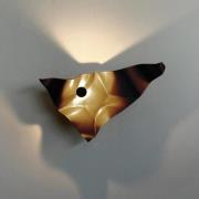 Knikerboker LED-vegglampe Zona d'ombra, kaffebrun, 79 cm