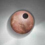 Knikerboker LED-vegglampe Pois, kobber, Ø 25 cm, dimbar