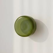 Vegglampe BonBon, grønn, Ø 16 cm, glass