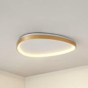Lucande LED-taklampe Asken, 61 cm, gull, CCT, dimbar