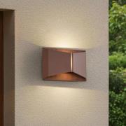Lindby utendørs LED-vegglampe Anlira, brun, opp og ned, IP65