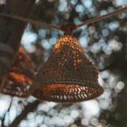 Newgarden LED-solcellelyslenke Maro, trefarget, jute IP44