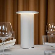 Fritz Hansen LED-batteridrevet bordlampe Solae, hvit, aluminium, IP44