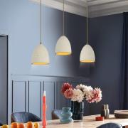 Schöner Wohnen hengelampe Traventa, 3 lyskilder, beige, E27