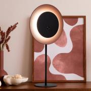 LED-batteridrevet bordlampe Solan, svart/brun, solenergi, IP54