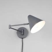 Vegglampe Cosima, antrasitt, utstikk 54 cm, metall