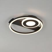 LED-taklampe Horus, svart, 2500 lm, 3000 K, metall