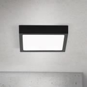LED-taklampe Disc, svart Lengde 14 cm, CCT Metall