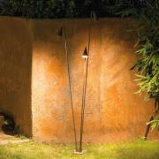 utendørs LED-gulvlampe Brisa, 5 lyskilder, khaki