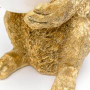 KARE bordlampe Sweet Rabbit, gullfarget, 15 cm høy, E27