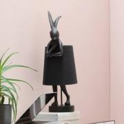 KARE bordlampe Animal Rabbit, svart/gull, 68 cm, E14