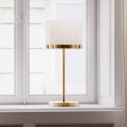 By Rydens bordlampe Marcel, messing/hvit, høyde 55 cm