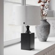 By Rydens bordlampe Woody, høyde 41 cm, svart/hvit, tre