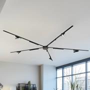 Skinnesystem 48V Lumaro, lyslist, 10 lyskilder, svart