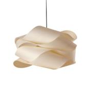 LZF hengelampe Link, elfenben-/nikkelfarget Ø 46 cm Tre