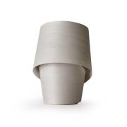 LZF bordlampe Tiny, grå, høyde 22 cm, trefiner