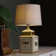 PR Home bordlampe Lucca, sand, høyde 45 cm, keramikk