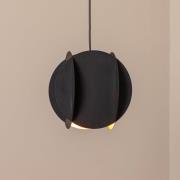 Hengelampe Corner, svart, 25 x 25 cm, metall, E27