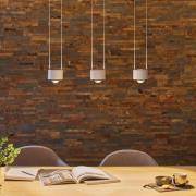 Paulmann LED-hengelampe Aldan, aluminium, dimbar, 3 lyskilder